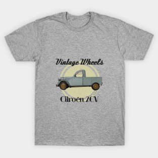 Vintage Wheels - Citroën 2CV Pickup T-Shirt